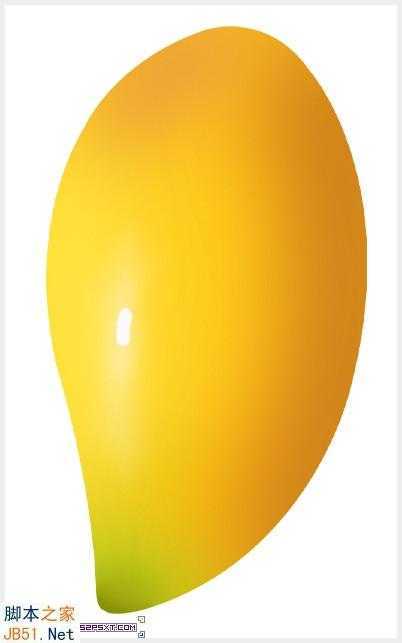 ‘Photoshop鼠绘逼真的可口金色芒果教程‘