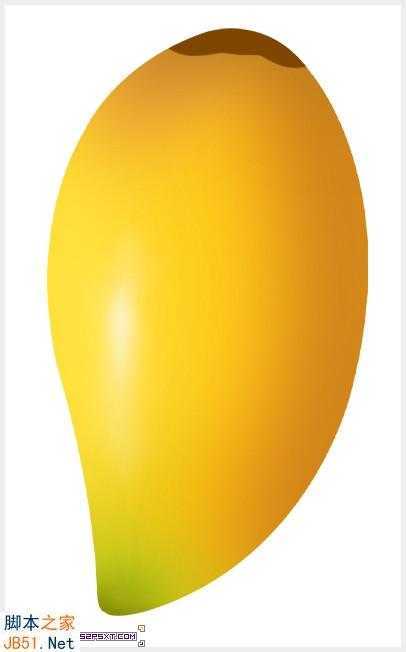 ‘Photoshop鼠绘逼真的可口金色芒果教程‘