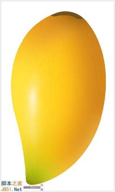 ‘Photoshop鼠绘逼真的可口金色芒果教程‘