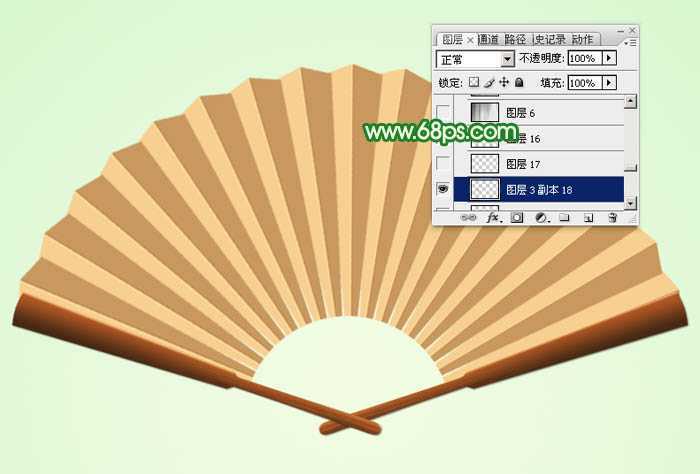 ‘Photoshop设计制作夏日清凉的水墨油纸扇‘