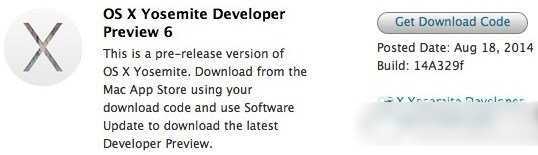 os x yosemite dp6下载地址：os x 10.10 dp6官方下载1