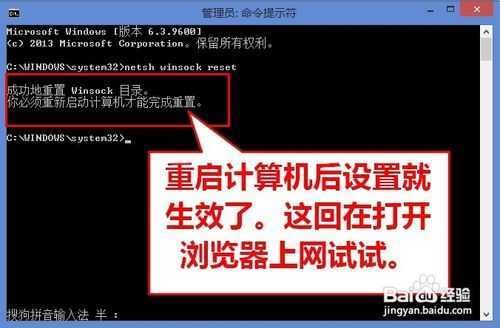 win8升级8.1浏览器无法打开网页