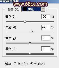 ‘Photoshop将绿色外景人物图片调成柔和的橙黄色‘