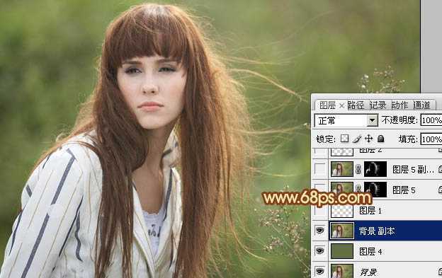 ‘photoshop利用抽出及通道工具完美的抠出头发散乱的外景人物‘