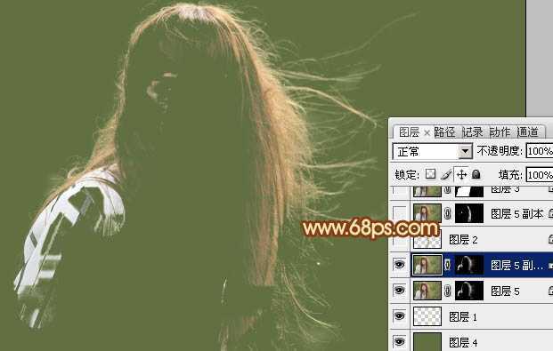 ‘photoshop利用抽出及通道工具完美的抠出头发散乱的外景人物‘