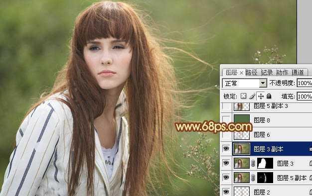 ‘photoshop利用抽出及通道工具完美的抠出头发散乱的外景人物‘