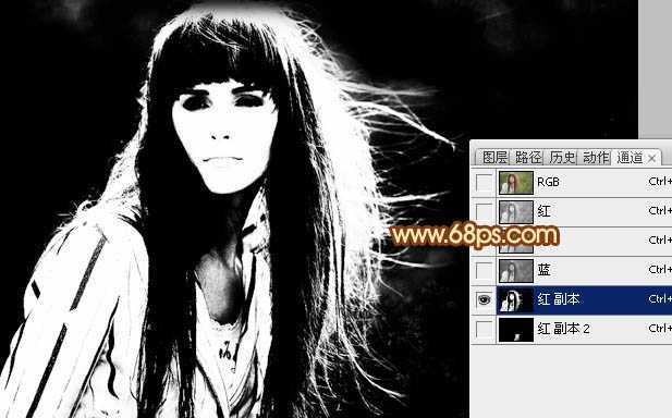 ‘photoshop利用抽出及通道工具完美的抠出头发散乱的外景人物‘