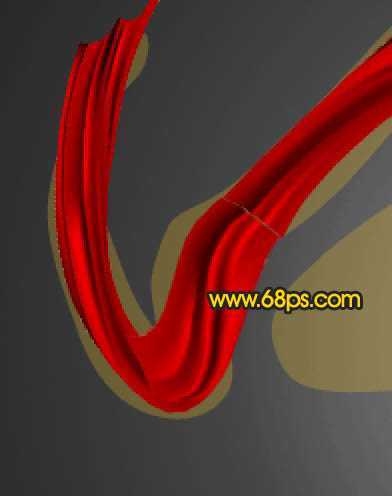 ‘Photoshop教你制作喜庆大红色中秋飘带字‘