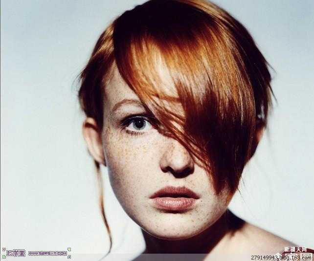 ‘Photoshop为多斑的人物图片快速美肤的磨皮教程‘