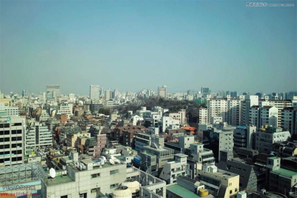 ‘Photoshop调出通透清新的城市照片色调‘