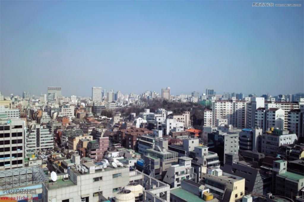 ‘Photoshop调出通透清新的城市照片色调‘