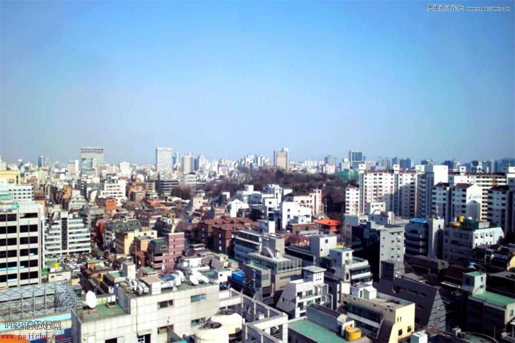 ‘Photoshop调出通透清新的城市照片色调‘