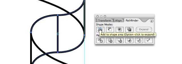 Step 5 - merge the middle segments of the ribbon into 1 segment