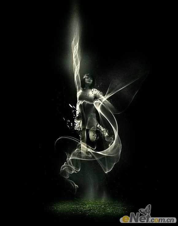 ‘photoshop合成制作出简单的高光美女海报特效‘