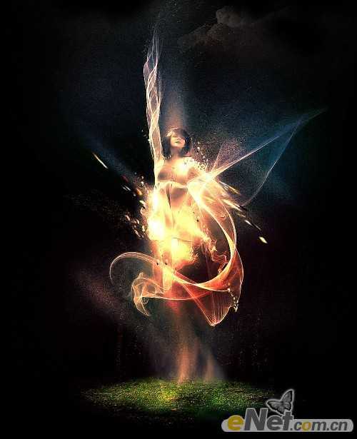 ‘photoshop合成制作出简单的高光美女海报特效‘