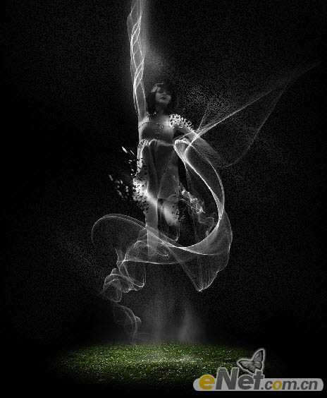 ‘photoshop合成制作出简单的高光美女海报特效‘