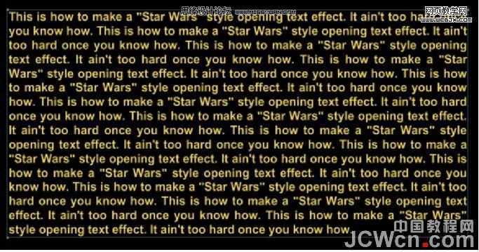 Flash简单制作星球大战文字动画特效,PS教程,思缘教程网