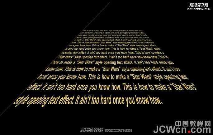 Flash简单制作星球大战文字动画特效,PS教程,思缘教程网