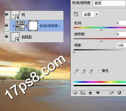 ‘photoshop简单合成漂亮的海边日出场景效果‘