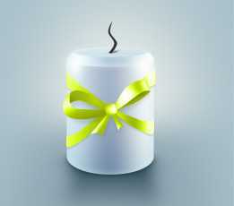 ‘Photoshop制作一根简单的蓝色小蜡烛‘