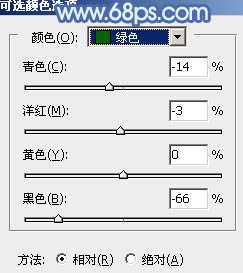 ‘Photoshop为树边的女孩增加流行的淡调青蓝色‘