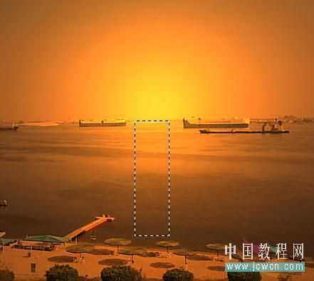 Photoshop教程：照片转夕阳风景