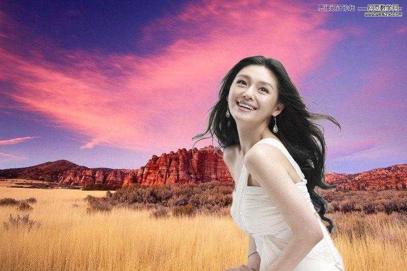 ‘Photoshop利用通道抠长发美女的教程‘