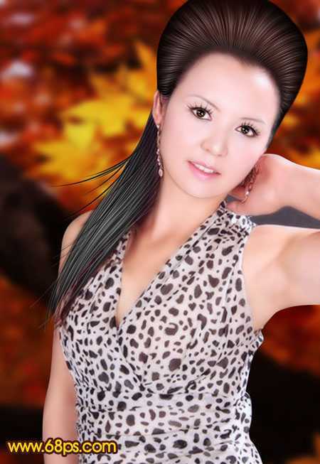 ‘Photoshop将中年妇女转为轻柔的古典手绘效果‘