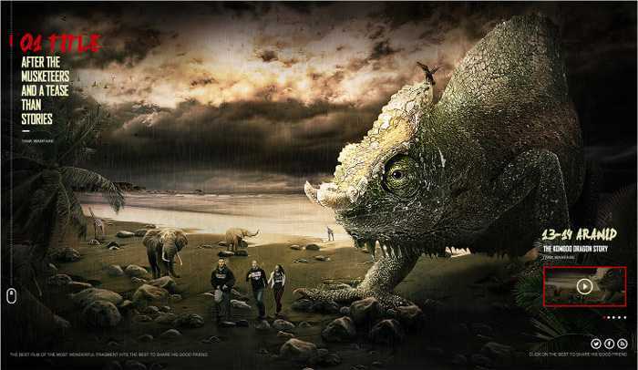 ‘PS合成制作出恐怖片中的巨大蜥蜴‘