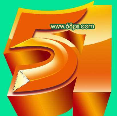 ‘Photoshop打造超酷的五一黄金立体字效果‘