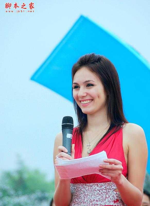 ‘Photoshop将偏暗的美女图片调出亮丽清新效果‘