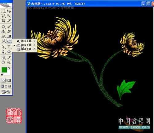 用Photoshop滤镜巧妙绘制艳丽菊花_脚本之家jb51.net转载