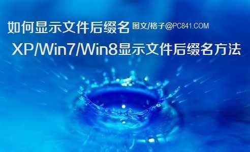 如何显示文件后缀名