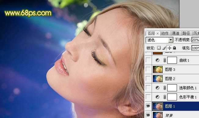 ‘Photoshop打造清爽的淡黄绿色人物图片‘