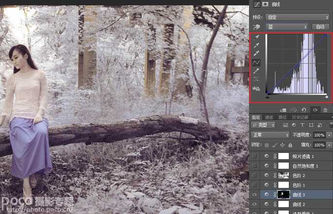 ‘Photoshop为单一的冷色图片调制出温暖的阳光色‘