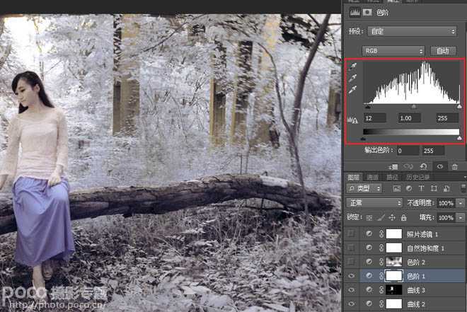 ‘Photoshop为单一的冷色图片调制出温暖的阳光色‘