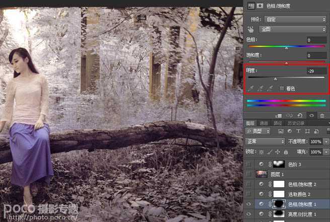 ‘Photoshop为单一的冷色图片调制出温暖的阳光色‘
