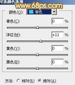 ‘Photoshop将花园中的人物图片调制出唯美的金色调‘