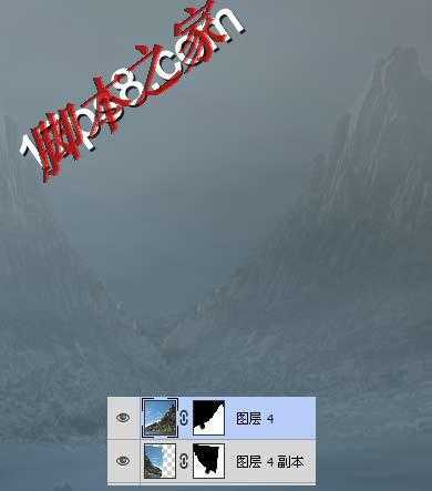 ‘photoshop合成制作美女在恐怖山谷城堡当秋千的场景‘