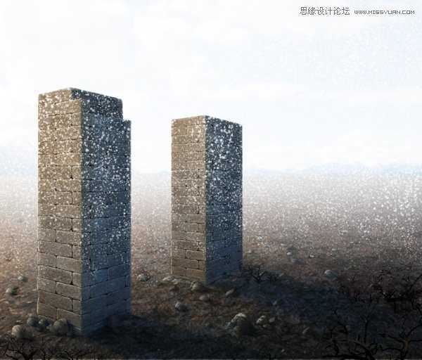 ‘Photoshop给图片加上逼真的漫天飞舞大雪效果图‘
