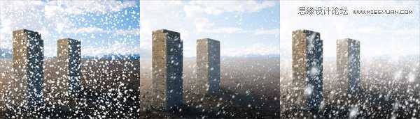 ‘Photoshop给图片加上逼真的漫天飞舞大雪效果图‘