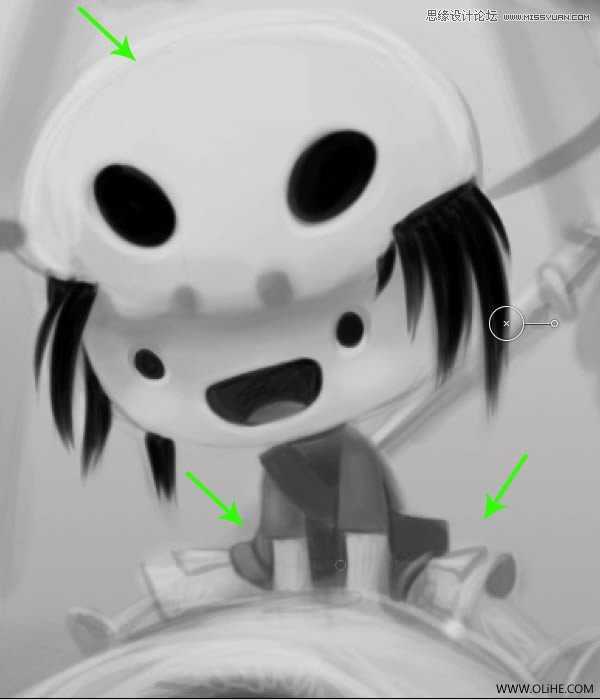 ‘Photoshop绘制一幅骑在宠物蜘蛛上的孩子奇幻插画教程‘