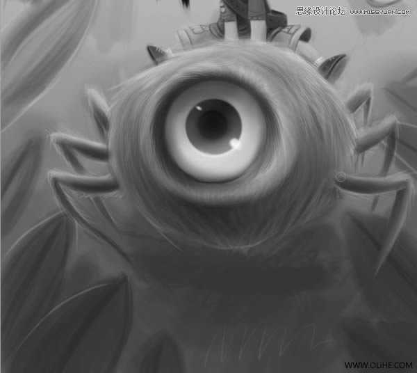 ‘Photoshop绘制一幅骑在宠物蜘蛛上的孩子奇幻插画教程‘