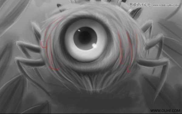 ‘Photoshop绘制一幅骑在宠物蜘蛛上的孩子奇幻插画教程‘