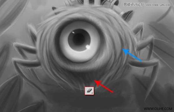 ‘Photoshop绘制一幅骑在宠物蜘蛛上的孩子奇幻插画教程‘