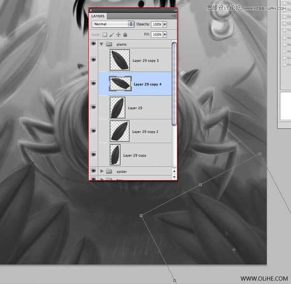 ‘Photoshop绘制一幅骑在宠物蜘蛛上的孩子奇幻插画教程‘