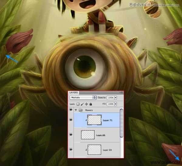 ‘Photoshop绘制一幅骑在宠物蜘蛛上的孩子奇幻插画教程‘