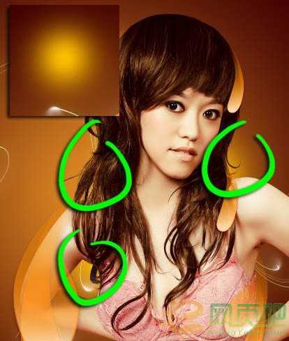 ‘Photoshop将为海报人物添加流行装饰元素‘