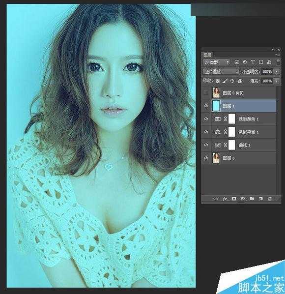 ‘Photoshop给清纯女孩打造唯美的封面手绘效果图‘