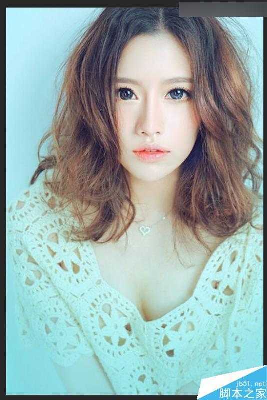 ‘Photoshop给清纯女孩打造唯美的封面手绘效果图‘
